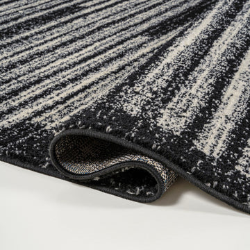 Khalil Modern Berber Stripe Area Rug